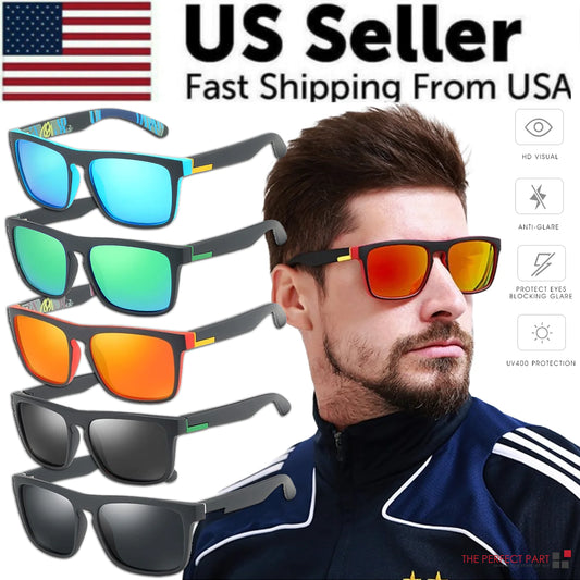 Unisex Square Polarized Sports Sunglasses