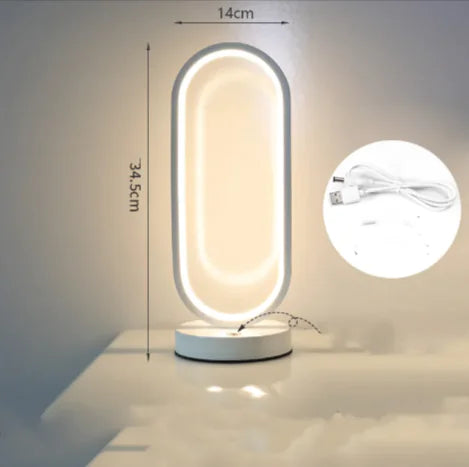 Luminária de Cabeceira com Controle por Toque – Design Moderno e Amigável para os Olhos