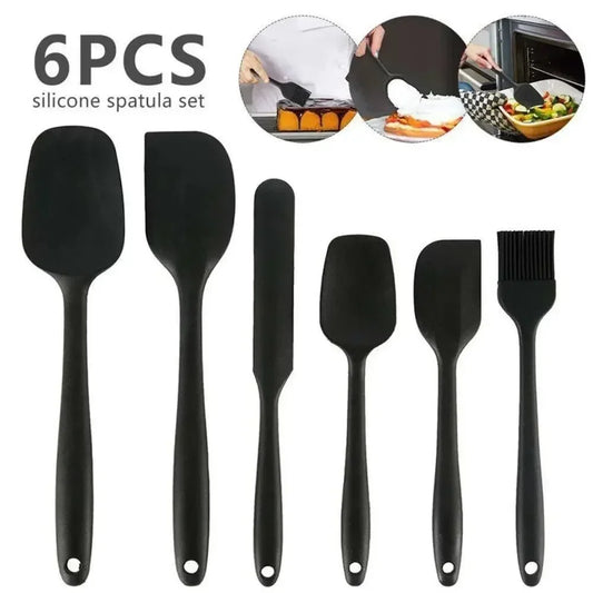 Conjunto de Espátulas de Silicone (6 Peças)