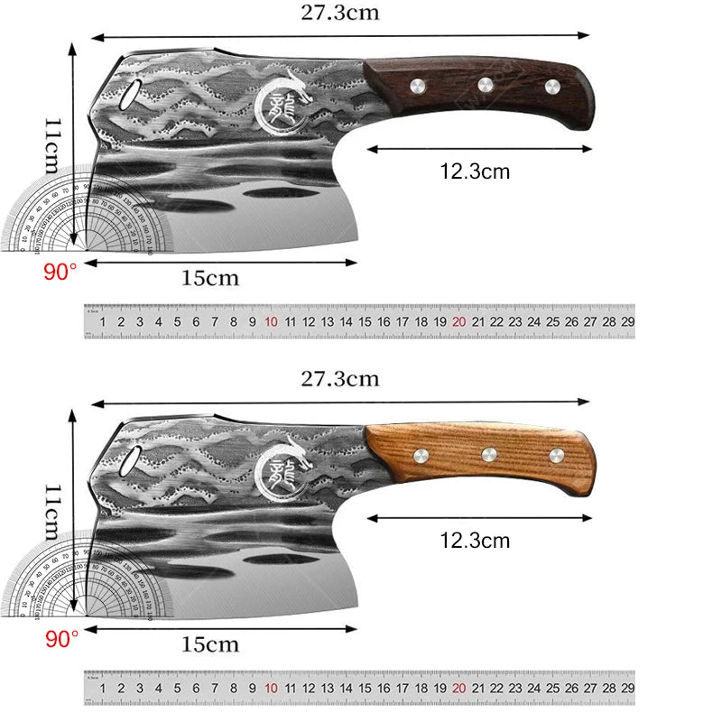 Faca Profissional de Chopping para Ossos