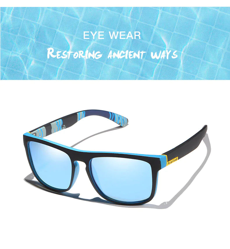 Unisex Square Polarized Sports Sunglasses