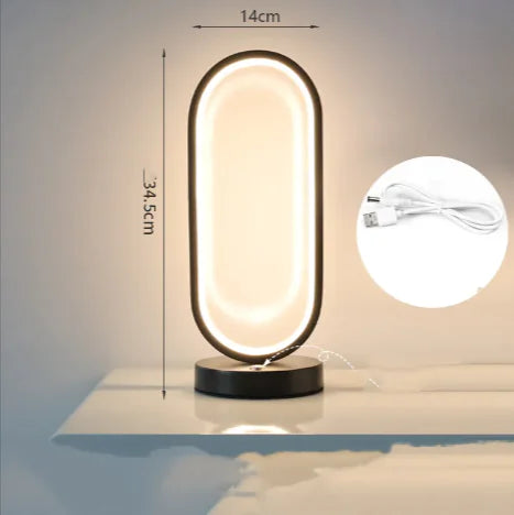 Luminária de Cabeceira com Controle por Toque – Design Moderno e Amigável para os Olhos